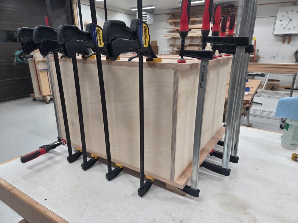 2nd Glue Up of Cabinet #1