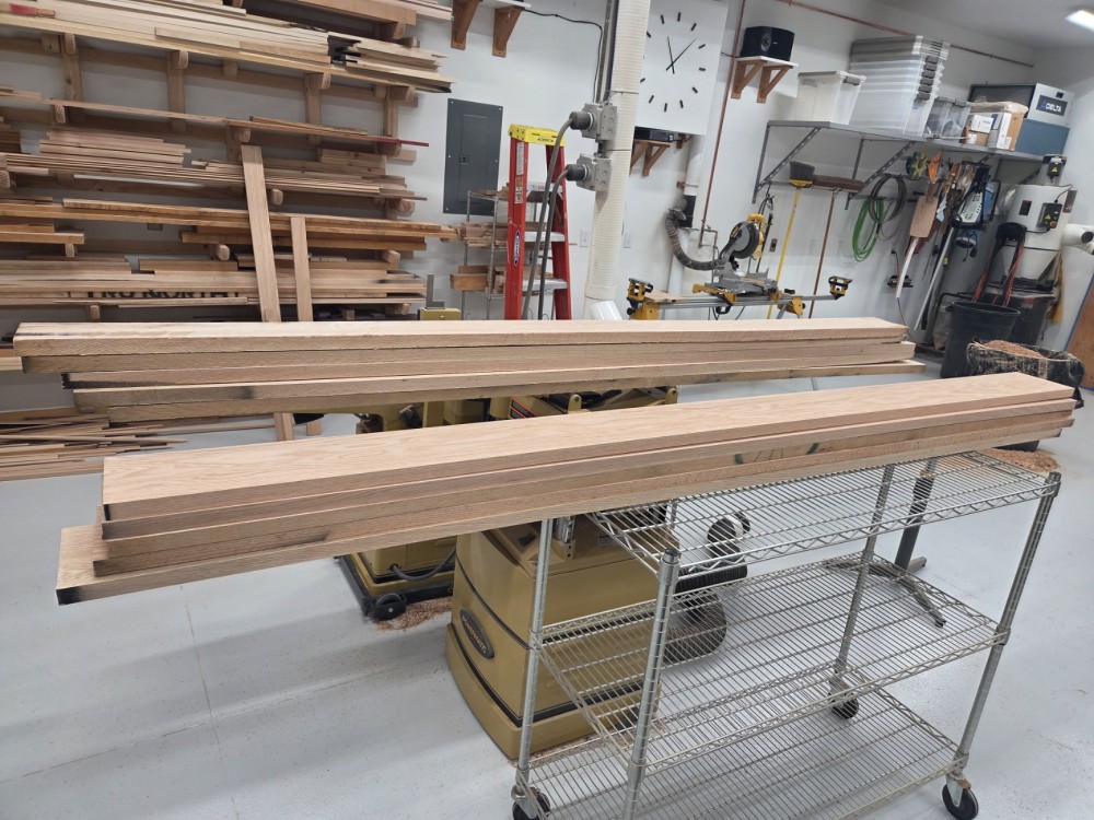 5/4 in. Top Boards Ready to Plane