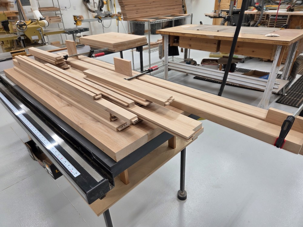 The Top, Rails and Stiles for the Hutch